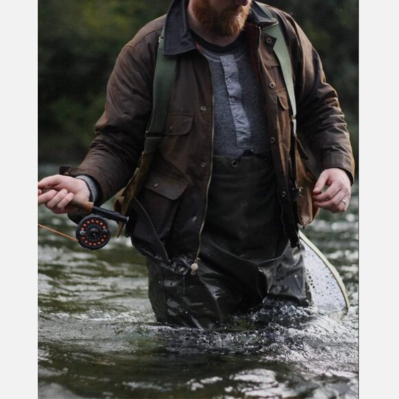 Outback Trading Company Men XXL Overlander Jacket Oilskin Wax Canvas Bronze 2161 - Picture 5 of 16